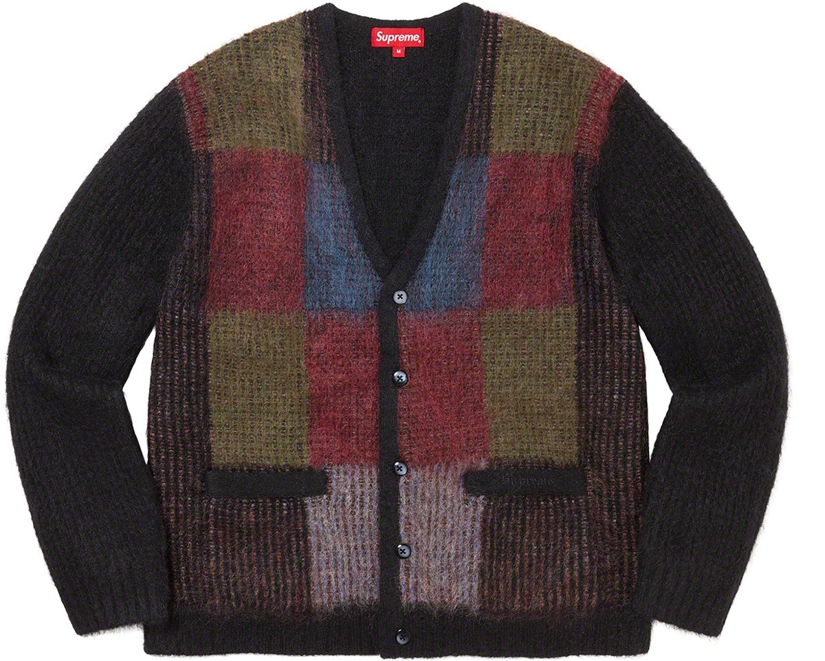 Brushed Grid Cardigan view 2